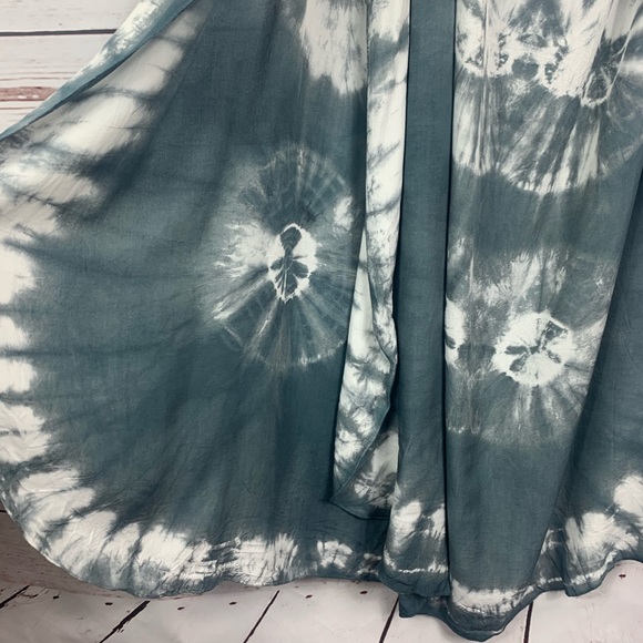 Aakaa Dress Strapless Tie Dye Flowing Charcoal - Picture 6 of 15